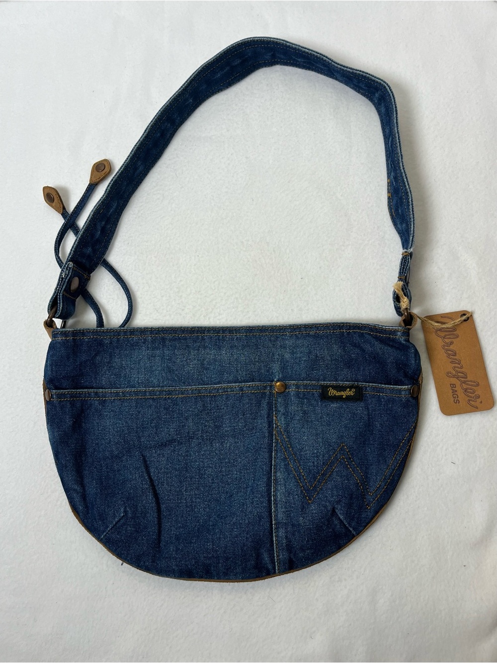 Wrangler Denim Cresant Jean Purse New